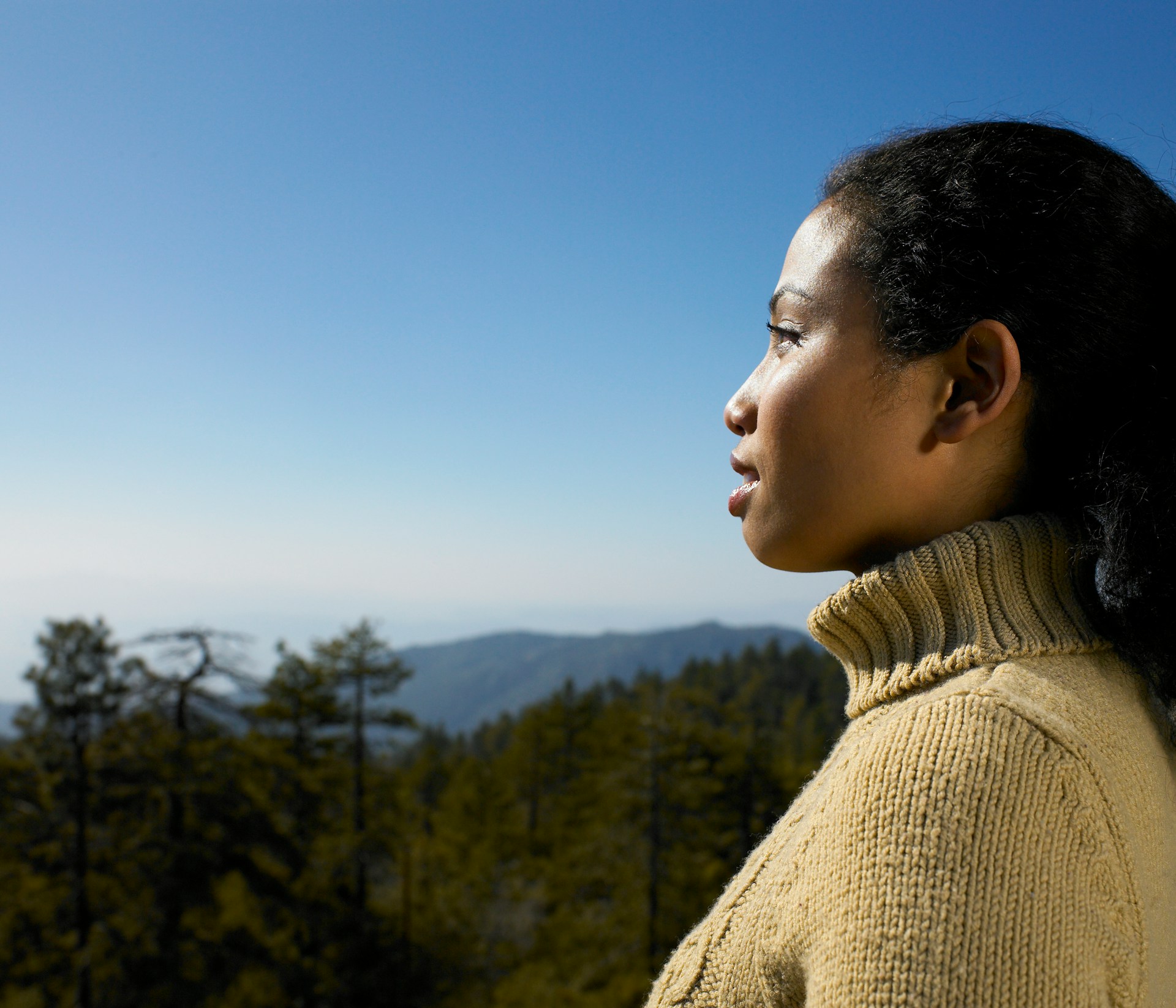Woman enjoying the scenery